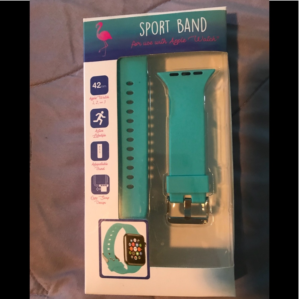 Apple Watch wrist band in teal